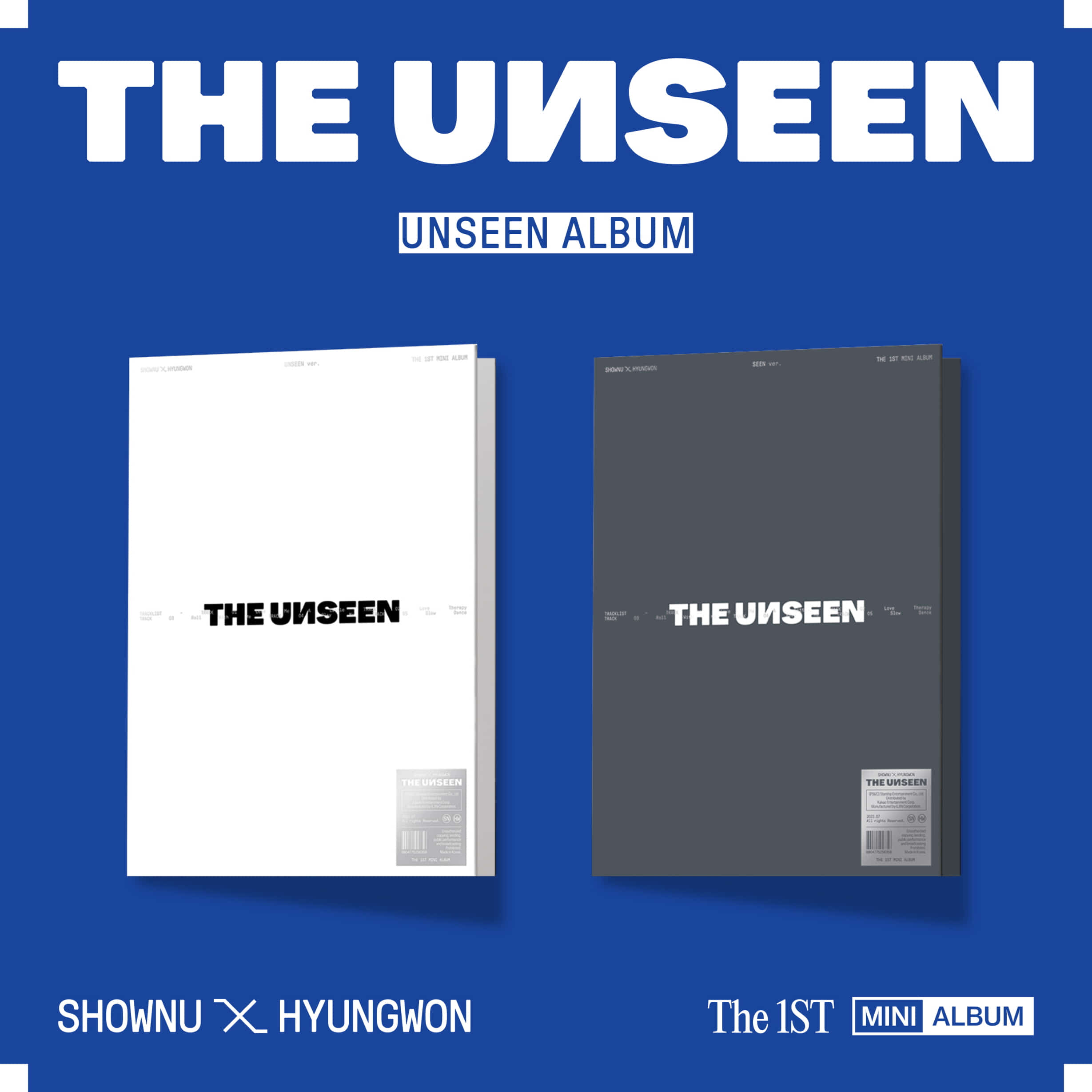 랜덤] 셔누X 형원 - 미니 1집 [THE UNSEEN] UNSEEN ALBUM (랜덤)