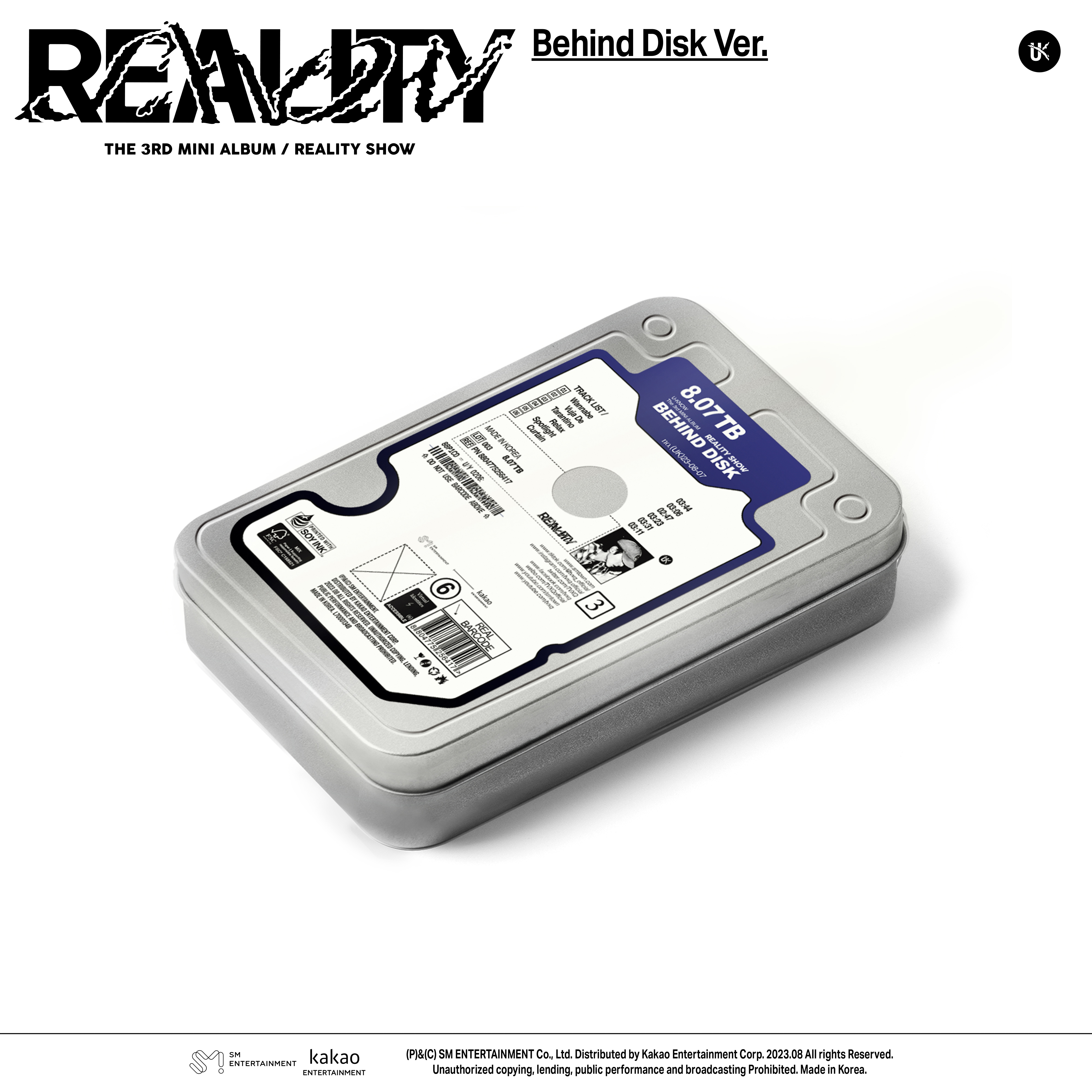 [Behind Disk] 유노윤호 - Reality Show (3RD 미니앨범) (Behind Disk Ver./초회한정반)
