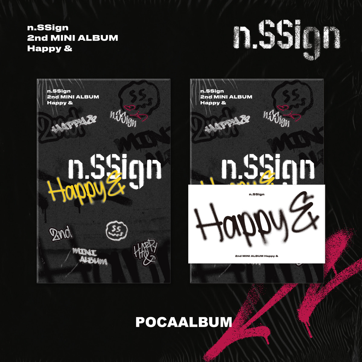 예약판매  [POCA] n.SSign (엔싸인) - 미니 2집 [Happy &amp;] (POCAALBUM)