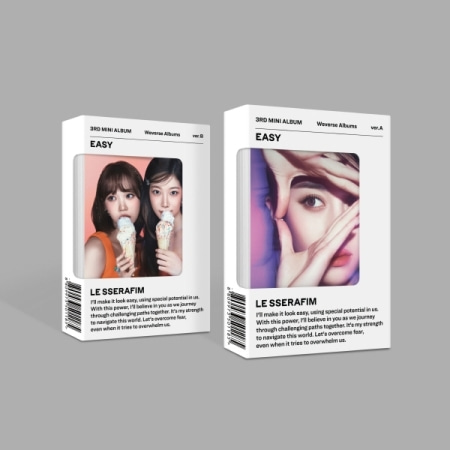 예약판매  르세라핌 (LE SSERAFIM) - 미니 3집 [EASY] (Weverse Albums ver.) 랜덤